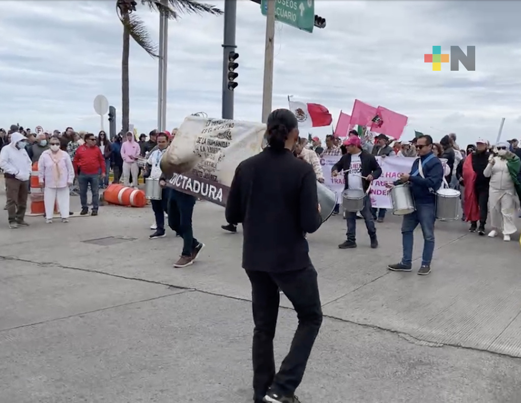 «Enfría» viento del norte la Marcha por la Democracia en Veracruz